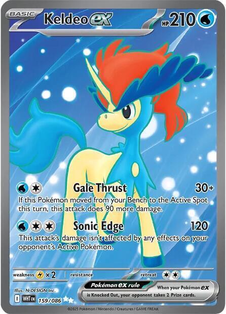 Keldeo ex Card Front
