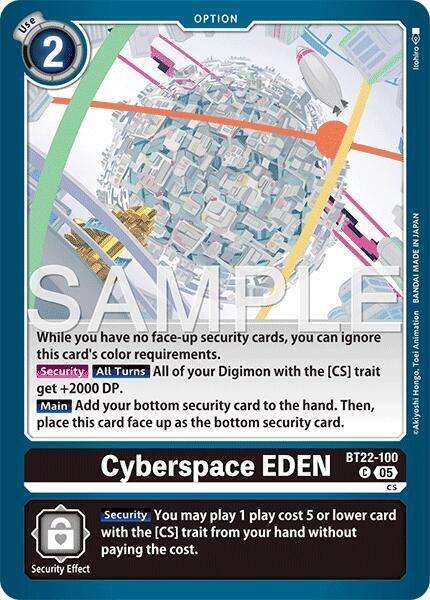 Cyberspace EDEN Card Front
