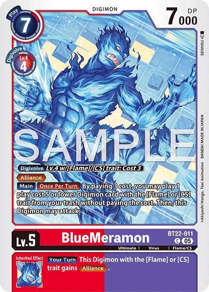 BlueMeramon Card Front