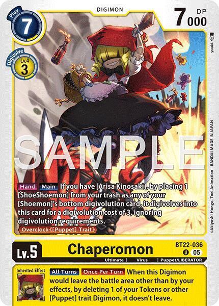 Chaperomon Card Front
