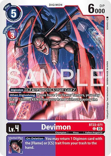Devimon Card Front