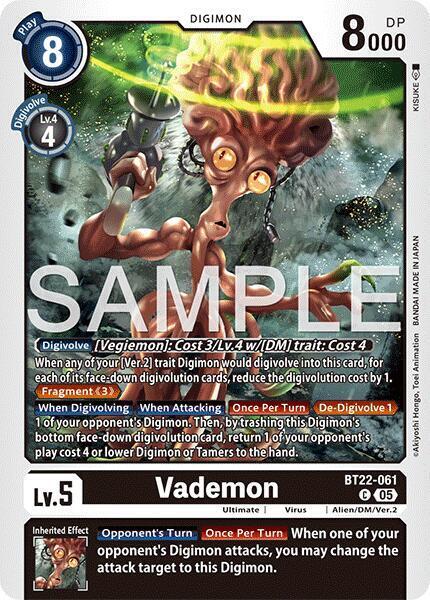 Vademon Card Front