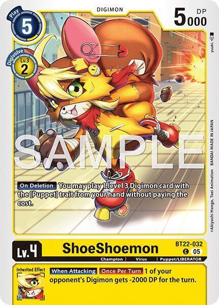 ShoeShoemon Card Front