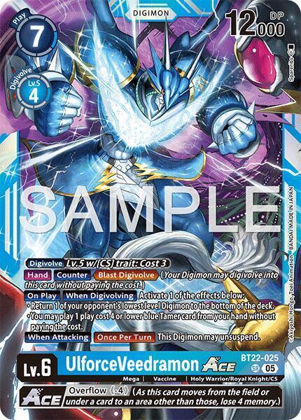 UlforceVeedramon ACE Card Front