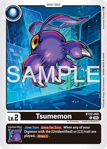 Tsumemon Card Front