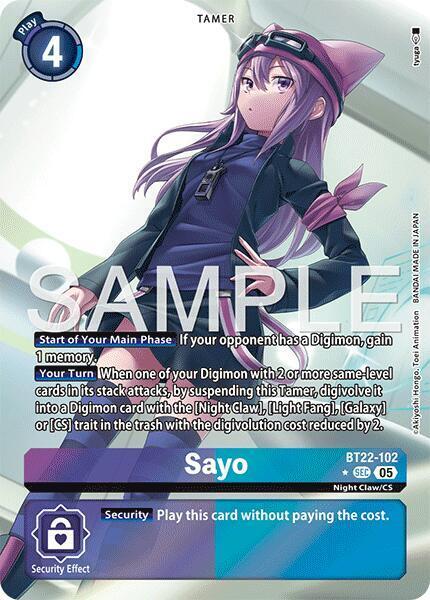 Sayo Card Front