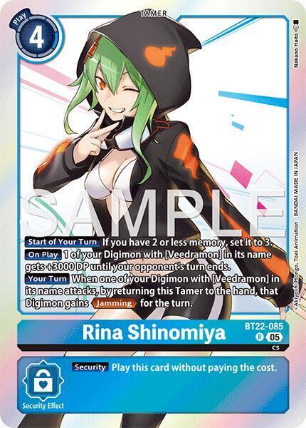 Rina Shinomiya Card Front