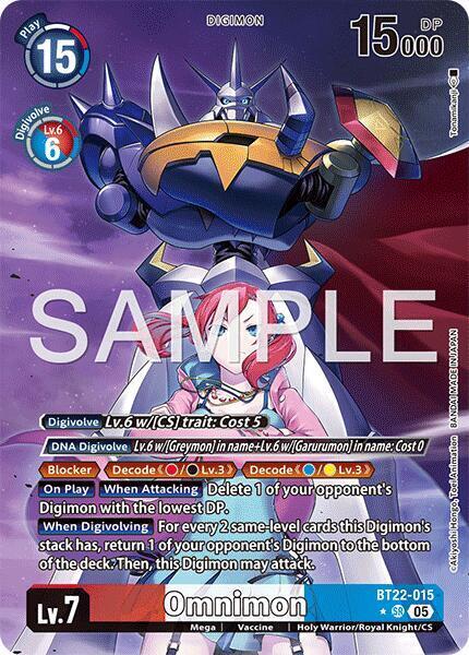 Omnimon Card Front