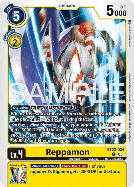 Reppamon Card Front