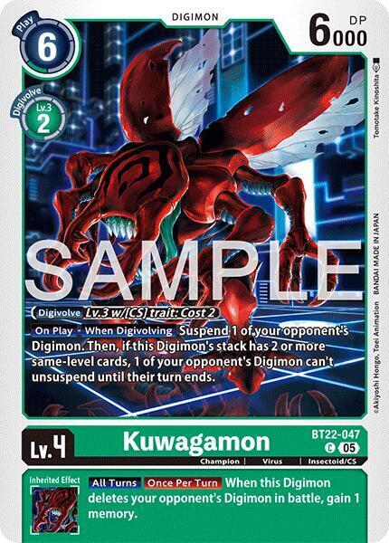Kuwagamon Card Front