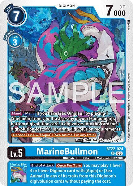 MarineBullmon Card Front