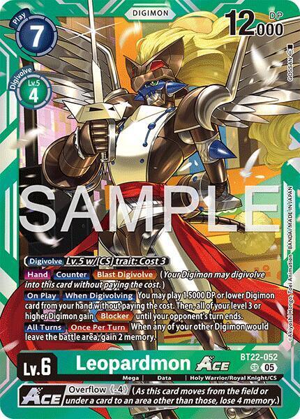 Leopardmon Ace Card Front