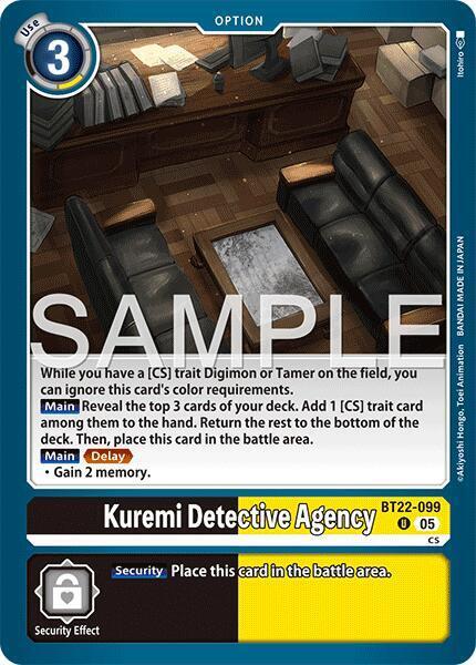 Kuremi Detective Agency Card Front