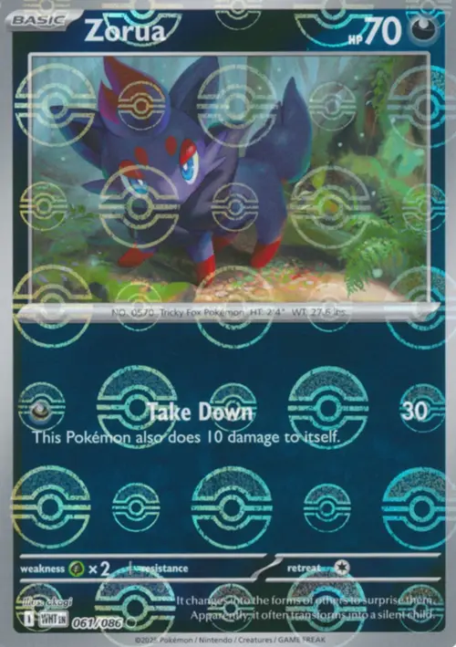 Zorua Card Front