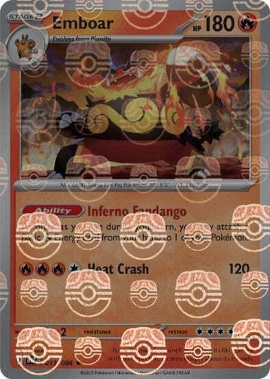 Emboar Card Front