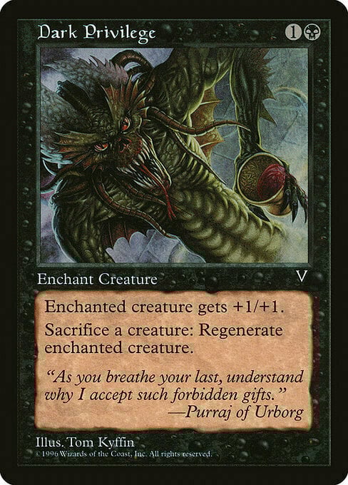 Dark Privilege Card Front