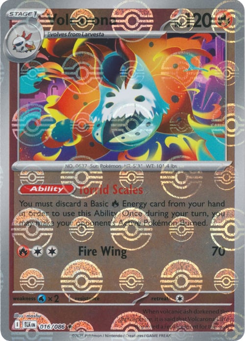 Volcarona Card Front