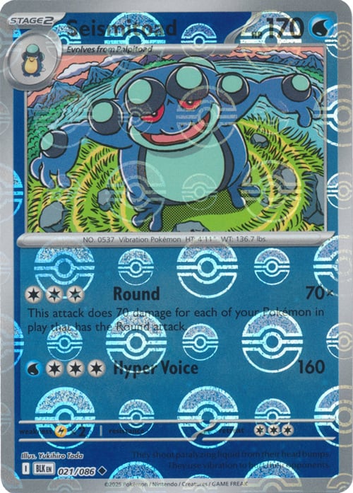 Seismitoad Card Front