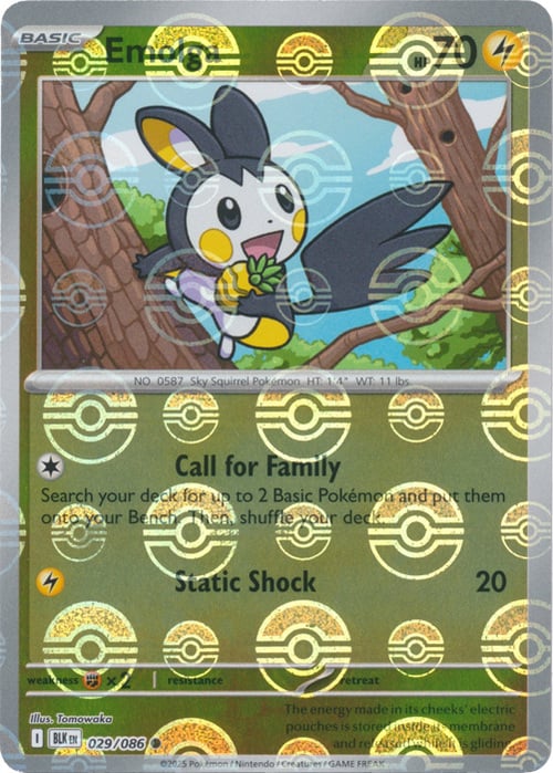 Emolga Card Front