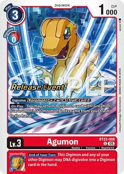 Agumon Card Front