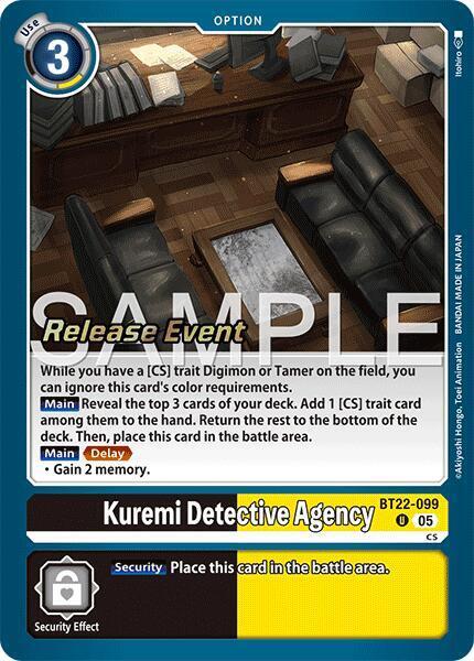 Kuremi Detective Agency Card Front