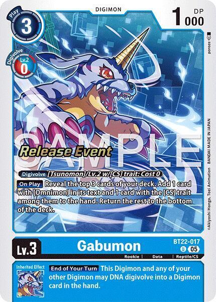 Gabumon Card Front