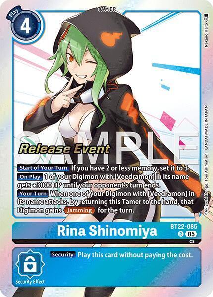 Rina Shinomiya Card Front