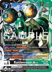 Raidenmon ACE · Pre-Release Stamped BT22-066