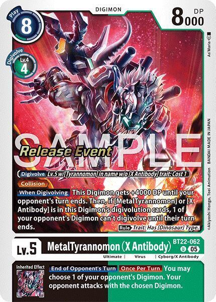 MetalTyrannomon (X Antibody) Card Front