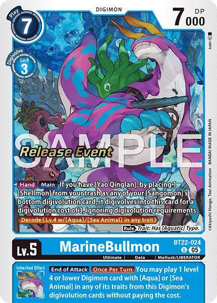 MarineBullmon Card Front