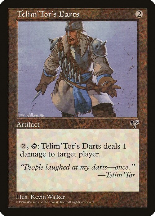 Telim'Tor's Darts Card Front