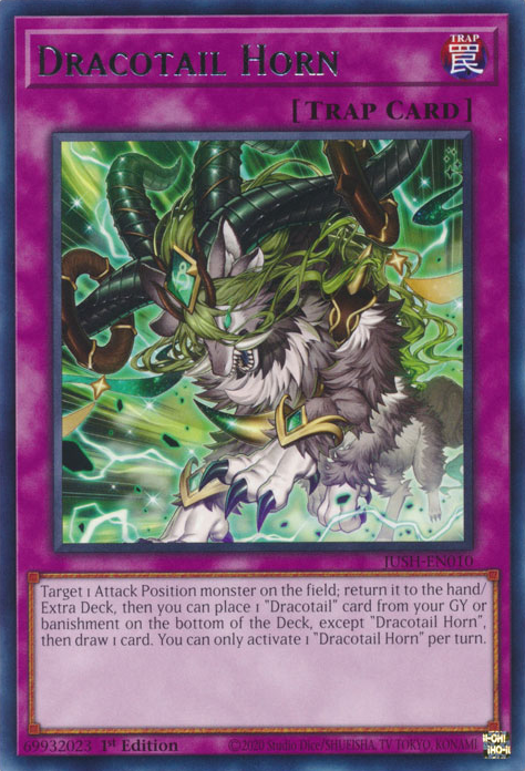 Dracotail Horn Card Front