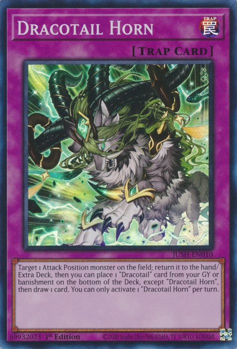 Dracotail Horn Card Front