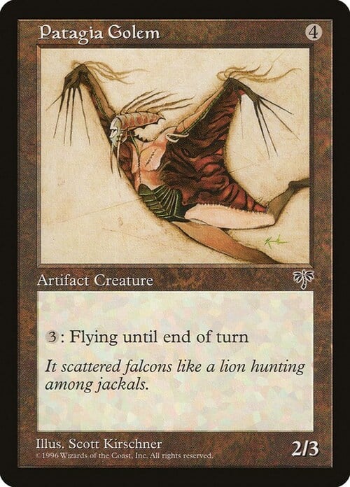 Patagia Golem Card Front