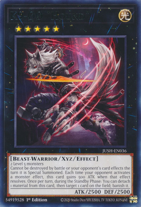 K9-ØØ "Hound" Card Front
