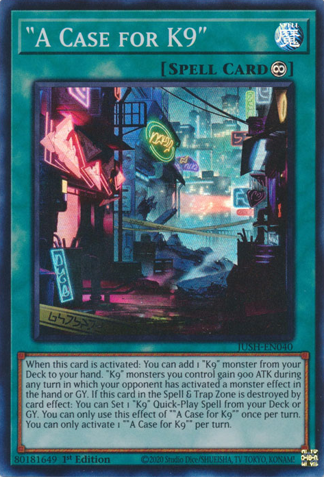 "A Case for K9" Card Front