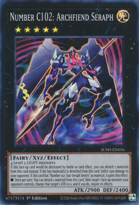 Number C102: Archfiend Seraph Card Front