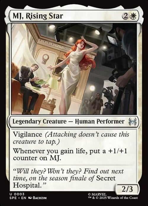 MJ, Rising Star Card Front