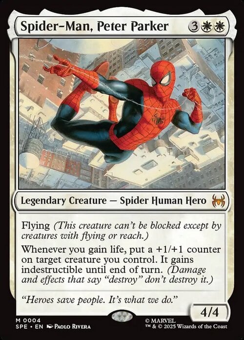 Spider-Man, Peter Parker Card Front