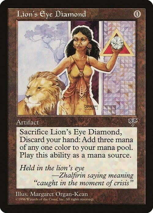 Diamante dell'Occhio del Leone Card Front