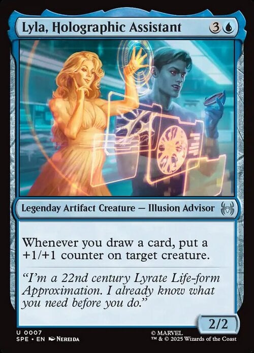 Lyla, Holographic Assistant Card Front