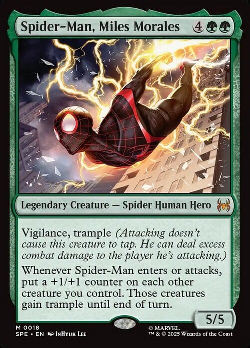 Spider-Man, Miles Morales Card Front