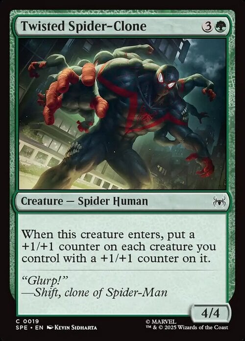 Twisted Spider-Clone Card Front