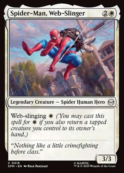 Spider-Man, Web-Slinger Card Front