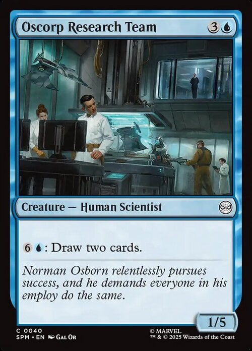 Oscorp Research Team Card Front