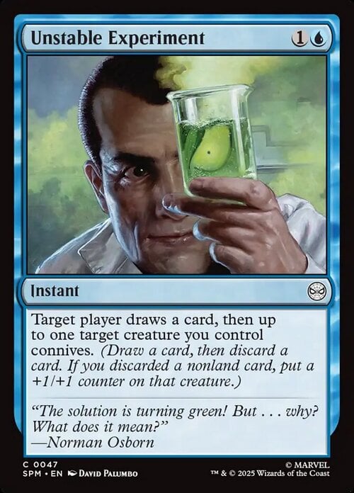 Unstable Experiment Card Front