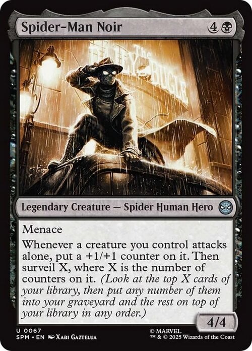 Spider-Man Noir Card Front