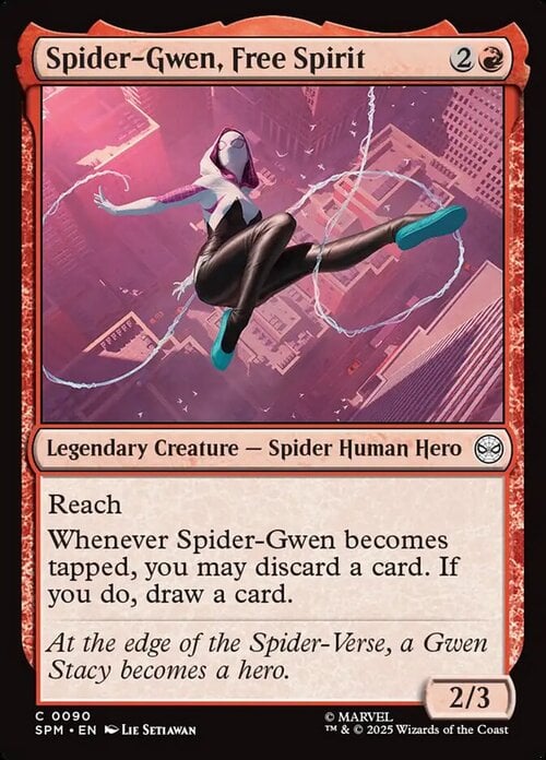 Spider-Gwen, Free Spirit Card Front