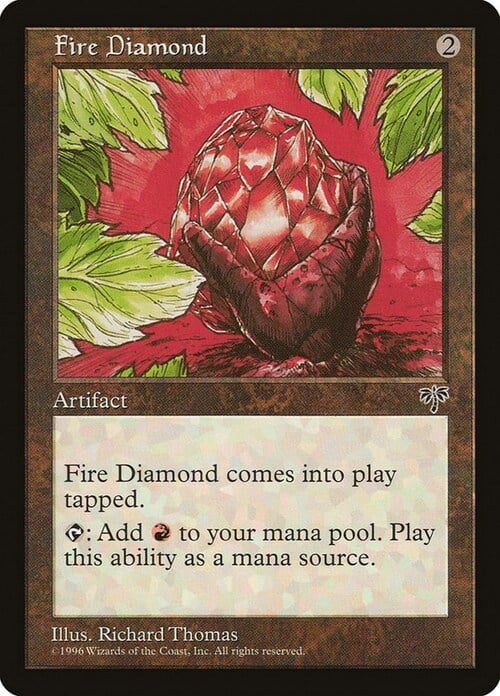 Fire Diamond Card Front