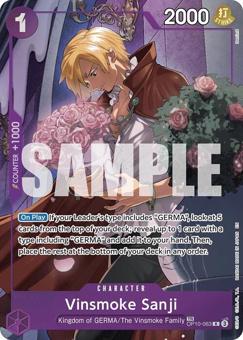 Vinsmoke Sanji Card Front